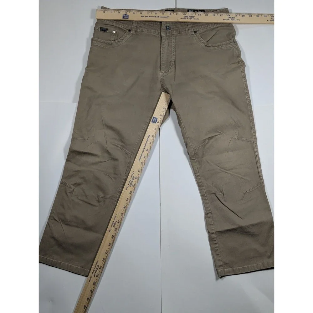 KÜHL Crag Series Outdoor Hiking Work Pants Khaki Stretch Utility 36x30